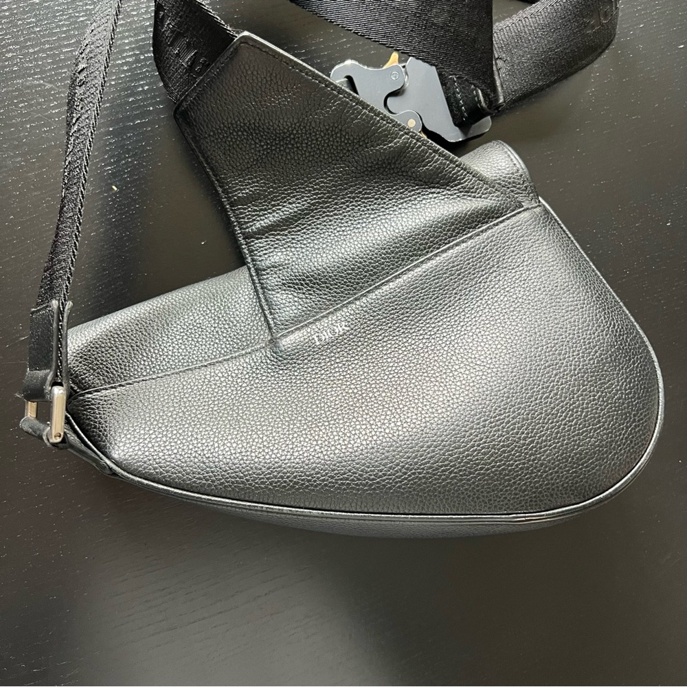 Dior Mens Black Saddle Bag - Picture 11 of 17
